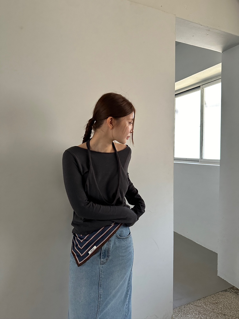 UNBOUND韓國直郵㊣女裝新款時尚熱賣人氣休閑推薦針織衫假兩件UNBOUND針織衫圖色1