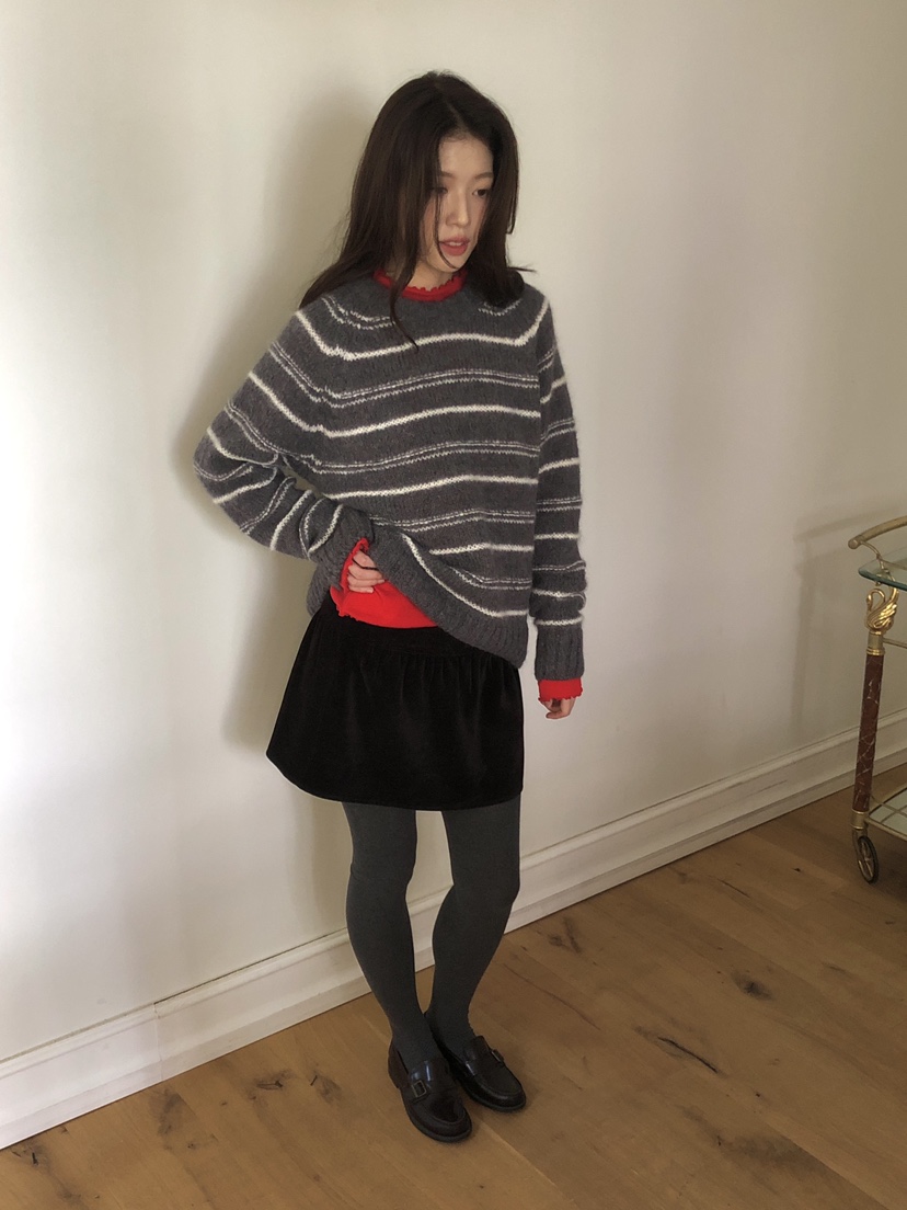 ERUME東大門㊣直郵女士新款真品人氣推薦25秋冬熱賣短裙天鵝絨ERUME短裙