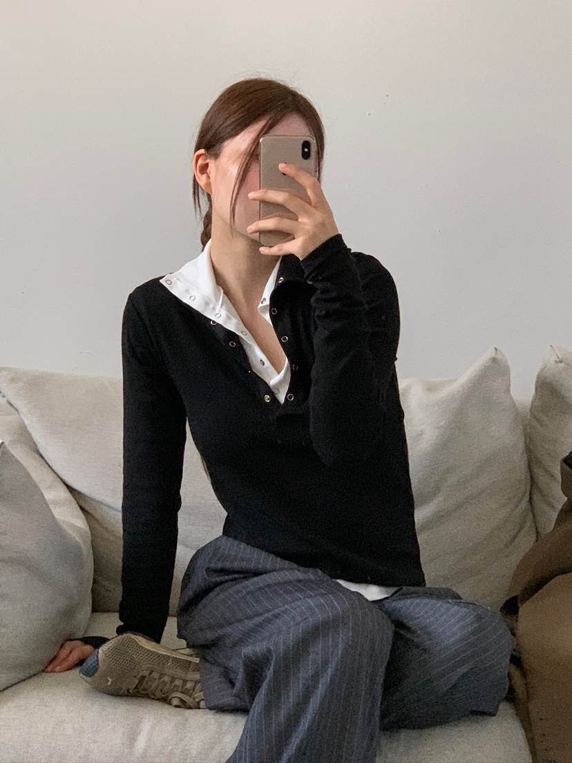 UNBOUND東大門㊣代購女裝新款真品人氣推薦職業長袖T恤高領UNBOUND長袖T恤