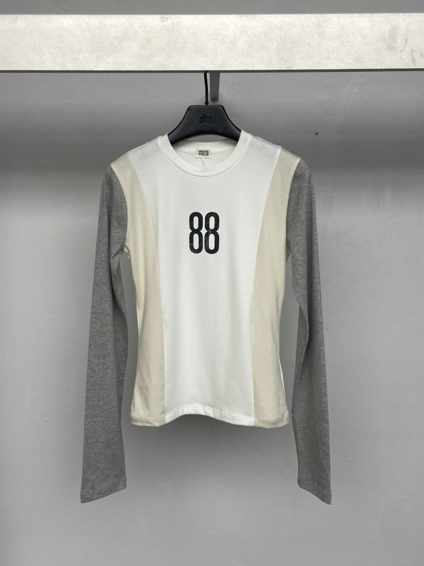 KARE/WEREPIECE東大門㊣直郵女士新品真品職業25秋冬長袖T恤KARE/WEREPIECE長袖T恤圖色1