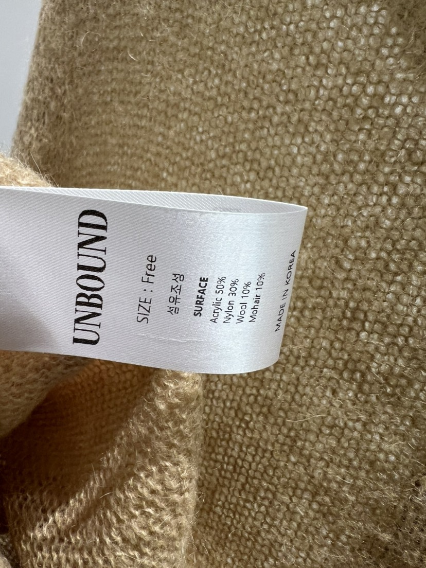 UNBOUND韓國直郵㊣女裝新品熱賣職業25秋冬時尚針織衫馬海毛UNBOUND針織衫