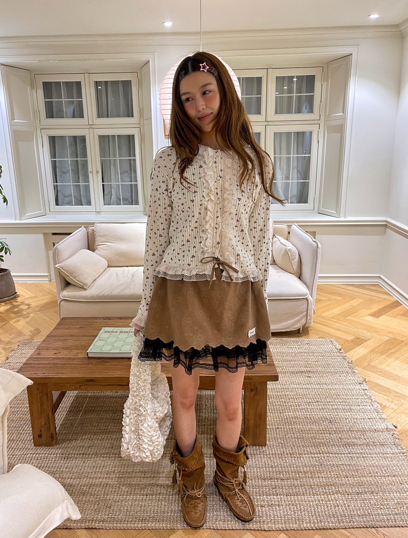 BOUTIQUE-L韓國直郵㊣女裝新品時尚熱賣真品職業休閑25秋冬短裙BOUTIQUE-L短裙