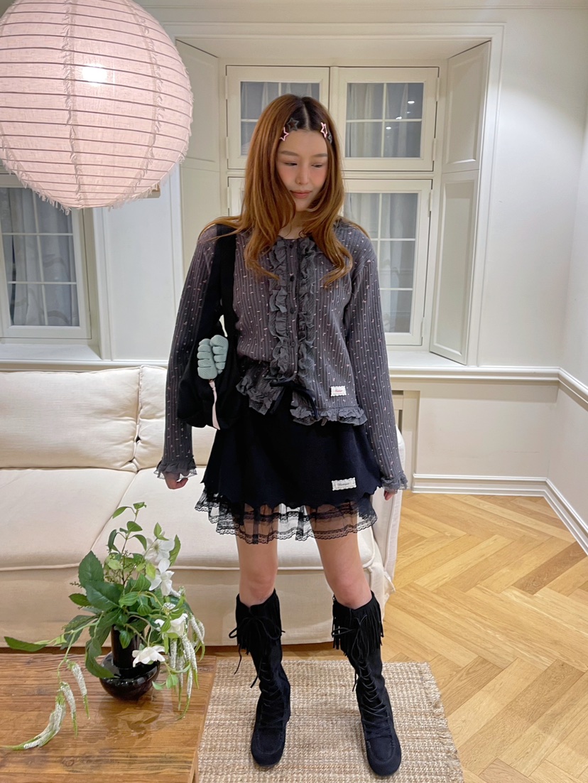 BOUTIQUE-L韓國直郵㊣女裝新品時尚熱賣真品職業休閑25秋冬短裙BOUTIQUE-L短裙