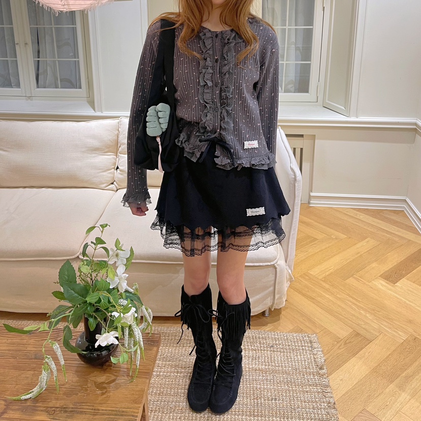 BOUTIQUE-L韓國直郵㊣女裝新品時尚熱賣真品職業休閑25秋冬短裙BOUTIQUE-L短裙