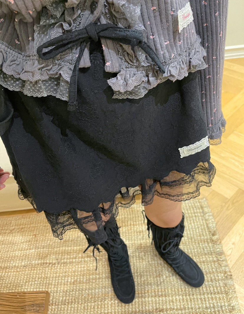 BOUTIQUE-L韓國直郵㊣女裝新品時尚熱賣真品職業休閑25秋冬短裙BOUTIQUE-L短裙