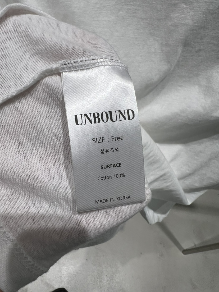 UNBOUND東大門㊣直郵女士新款25秋冬推薦休閑職業時尚真品T恤UNBOUNDT恤
