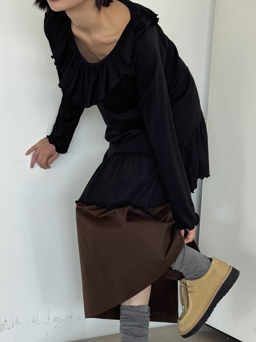 KARE/WEREPIECE東大門㊣代購女裝新款25秋冬熱賣職業長袖T恤KARE/WEREPIECE長袖T恤