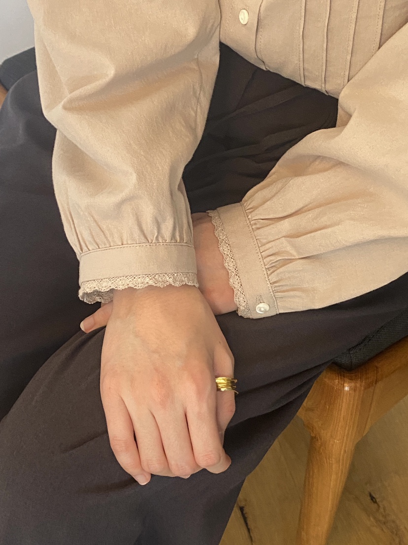 ERUME東大門㊣實拍女士新品25秋冬時尚真品休閑人氣襯衫蕾絲衫ERUME襯衫/蕾絲衫