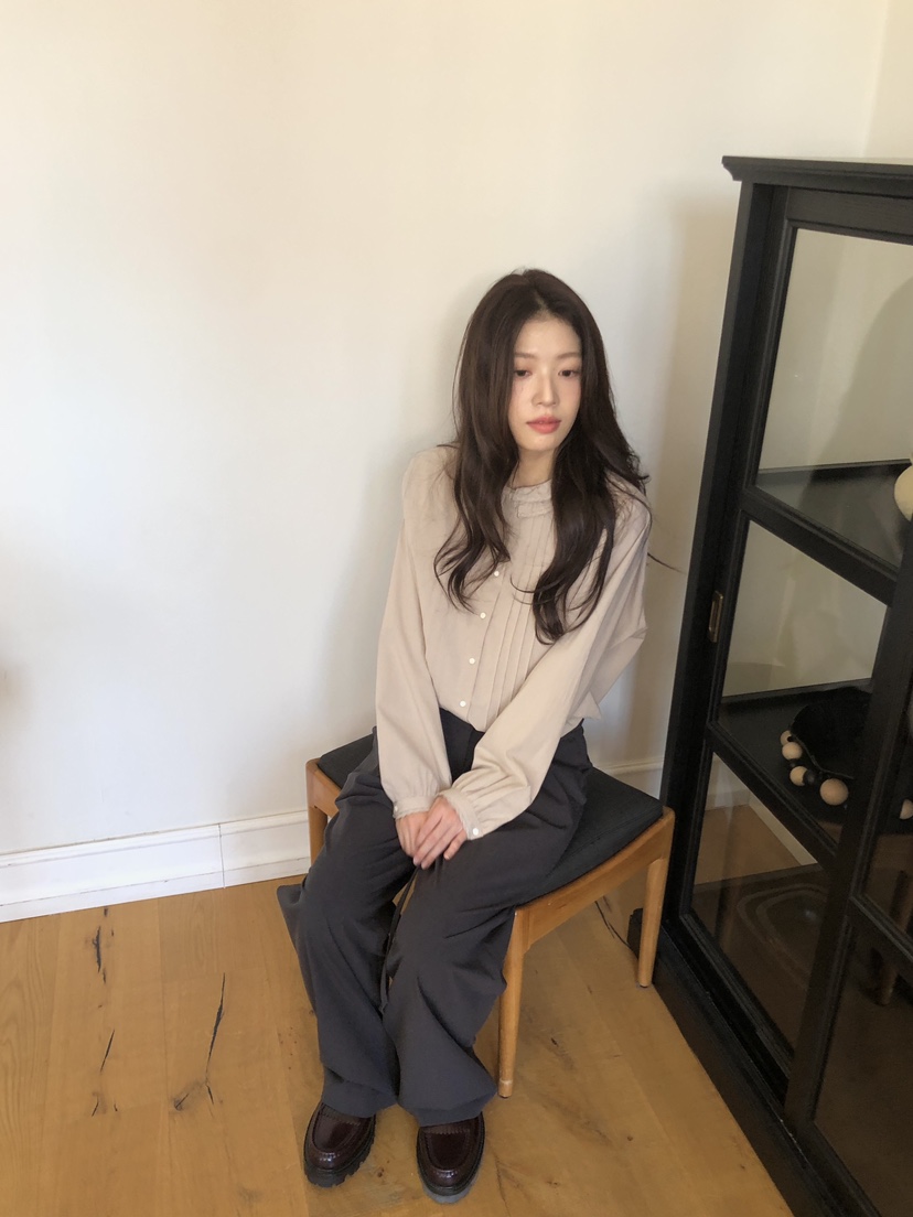 ERUME東大門㊣實拍女士新品25秋冬時尚真品休閑人氣襯衫蕾絲衫ERUME襯衫/蕾絲衫