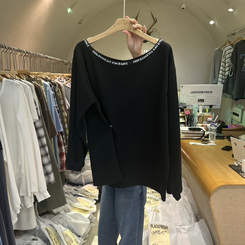 BLACKFRIDAY韓國直郵㊣女士新品時尚人氣真品25秋冬長袖T恤BLACK FRIDAY長袖T恤圖色3