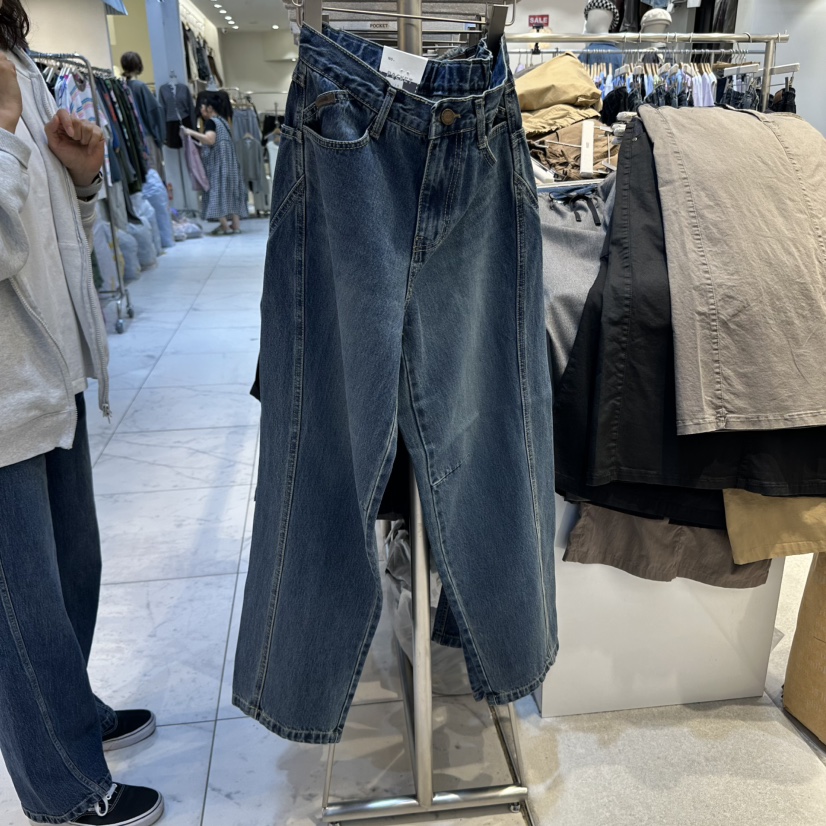 POCKET-Q東大門㊣代購女裝新款推薦熱賣時尚人氣職業牛仔褲POCKET-Q牛仔褲圖色1