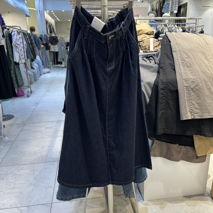 POCKET-Q韓國代購㊣女裝新品真品時尚人氣休閑熱賣25秋冬長裙POCKET-Q長裙圖色1