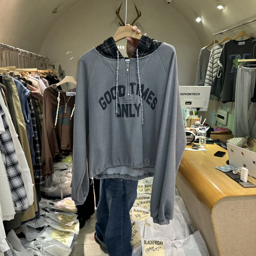 BLACKFRIDAY東大門㊣代購女裝新款休閑25秋冬人氣熱賣推薦衛衣BLACK FRIDAY衛衣圖色3