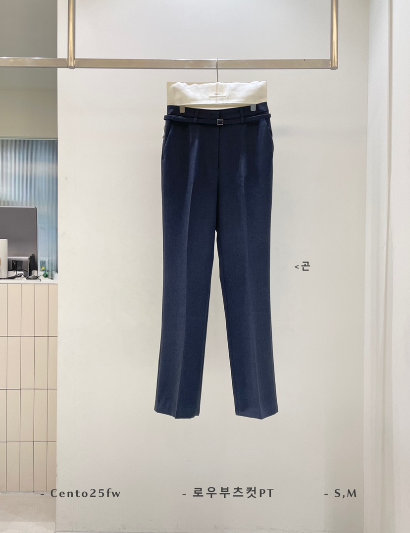 CENTO東大門㊣直郵女士新品25秋冬真品推薦熱賣休閑褲含腰帶CENTO休閑褲圖色3