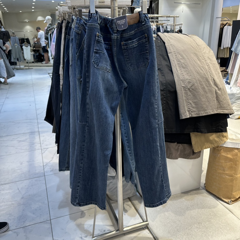 POCKET-Q東大門㊣直郵女裝新品人氣真品推薦25秋冬熱賣牛仔褲POCKET-Q牛仔褲