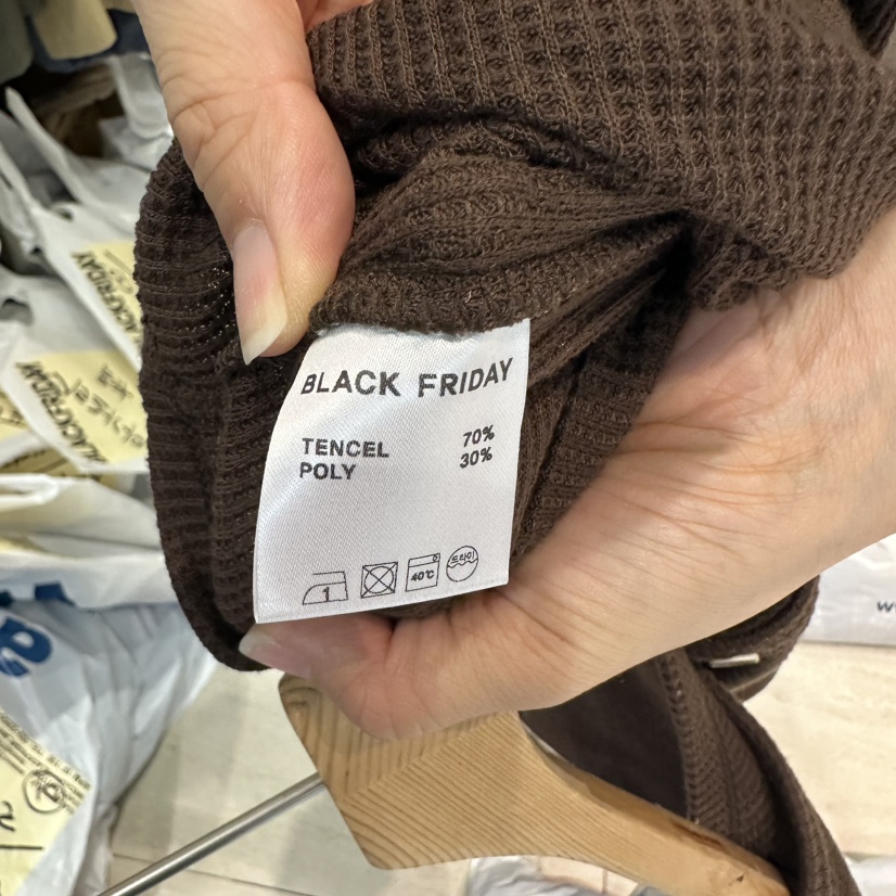 BLACKFRIDAY韓國代購㊣女士新款推薦休閑職業25秋冬針織衫開衫BLACK FRIDAY針織衫