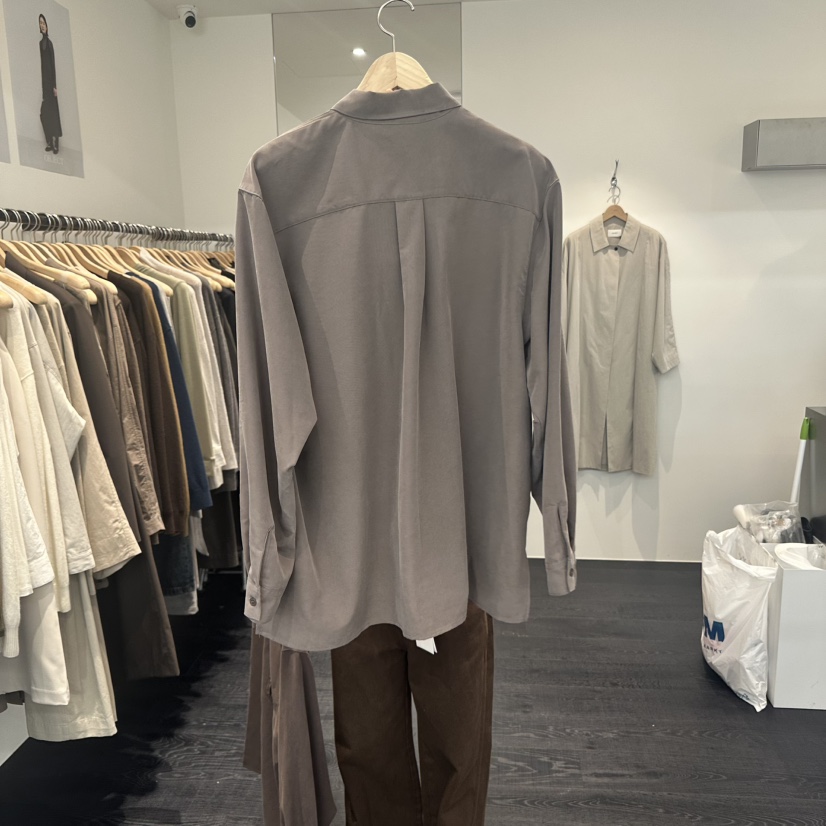 OBJECT韓國直郵㊣女裝新款25秋冬人氣真品推薦襯衫蕾絲衫口袋OBJECT襯衫/蕾絲衫