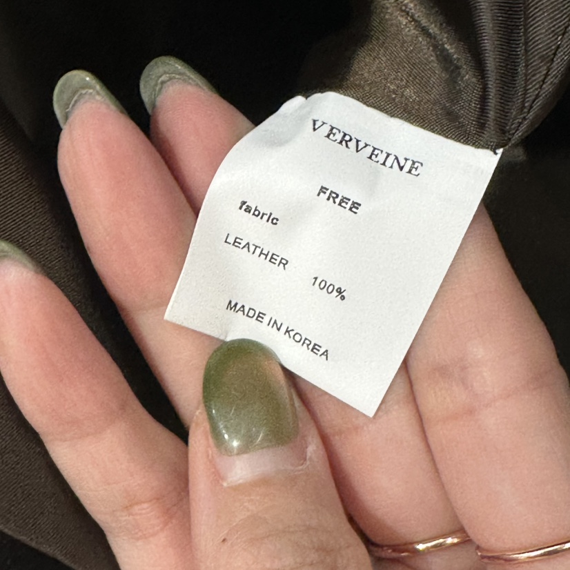 VERVEINE韓國代購㊣女士新款25秋冬時尚職業真品夾克絨面革VERVEINE夾克