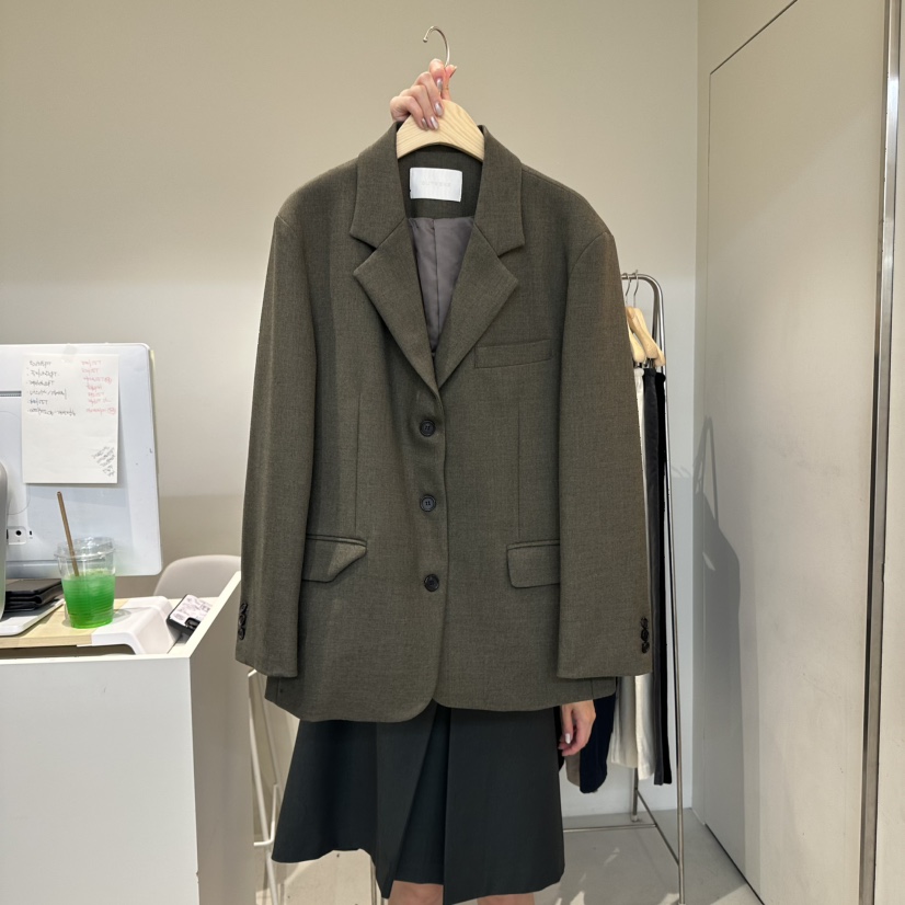 OUTRENE東大門㊣實拍女士新品休閑人氣熱賣職業真品推薦夾克OUTRENE夾克圖色1