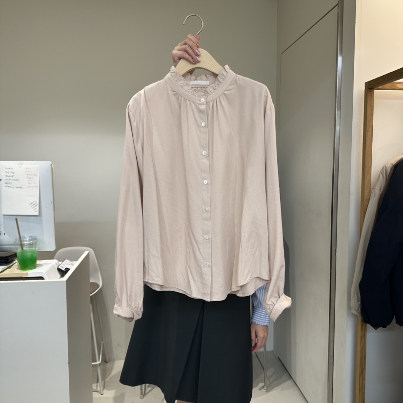OUTRENE東大門㊣代購女裝新品25秋冬職業真品推薦襯衫蕾絲衫OUTRENE襯衫/蕾絲衫圖色2