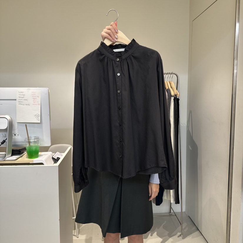 OUTRENE東大門㊣代購女裝新品25秋冬職業真品推薦襯衫蕾絲衫OUTRENE襯衫/蕾絲衫圖色3