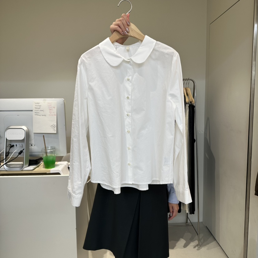OUTRENE東大門㊣直郵女士新品真品時尚休閑推薦職業襯衫蕾絲衫OUTRENE襯衫/蕾絲衫圖色1