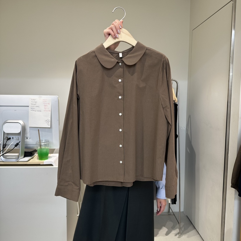 OUTRENE東大門㊣直郵女士新品真品時尚休閑推薦職業襯衫蕾絲衫OUTRENE襯衫/蕾絲衫圖色2