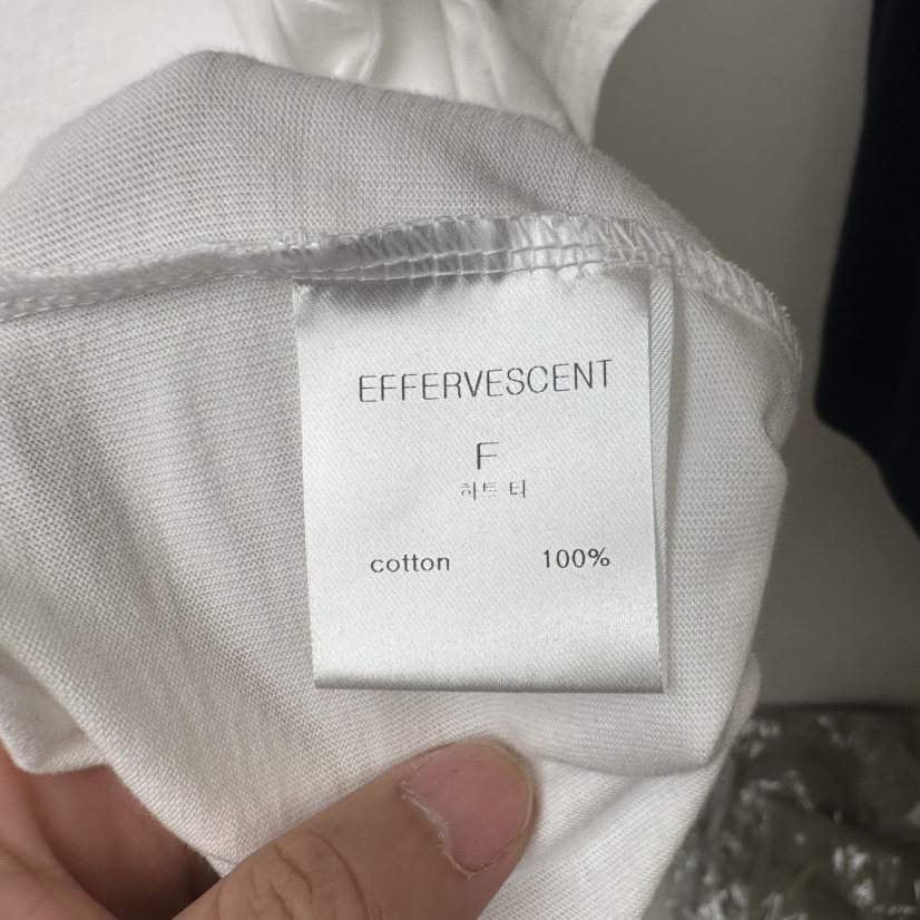 EFFERVESCENT韓國直郵㊣女士新款25秋冬熱賣人氣休閑職業T恤evc/effervescentT恤