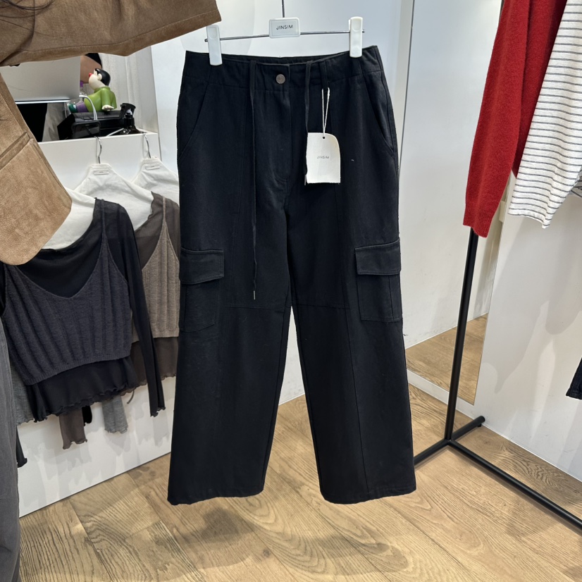 JINSIM韓國代購㊣女士新款休閑熱賣真品25秋冬休閑褲工裝褲JINSIM休閑褲圖色3