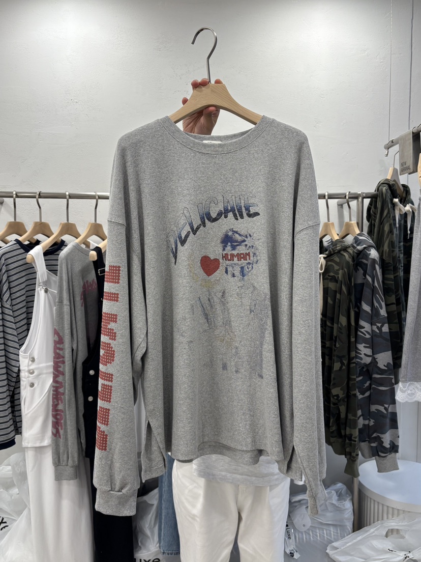 DELICATE韓國代購㊣女裝新品時尚休閑人氣推薦熱賣職業長袖T恤DELICATE長袖T恤圖色2