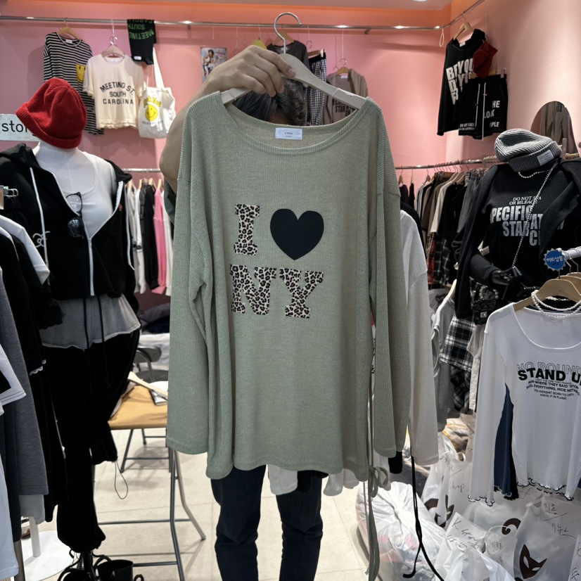K STORY韓國直郵㊣女裝新品推薦職業25秋冬休閑熱賣長袖T恤K STORY長袖T恤圖色1