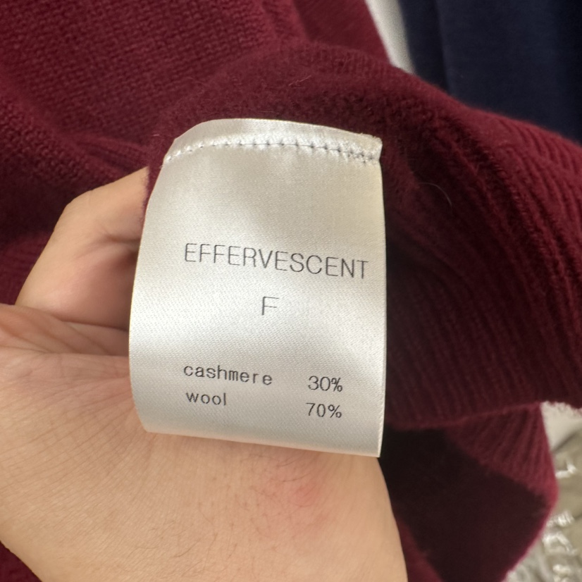 EFFERVESCENT東大門㊣代購女士新款休閑職業推薦25秋冬針織衫evc/effervescent針織衫