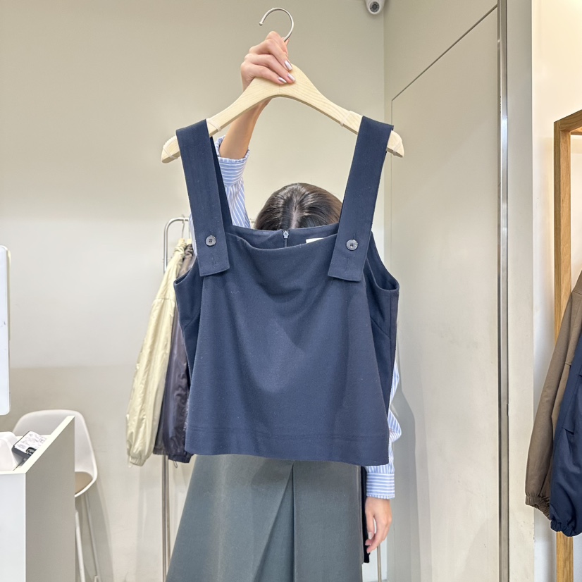 OUTRENE東大門㊣實拍女裝新品真品人氣職業推薦休閑吊帶背心OUTRENE吊帶/背心圖色1