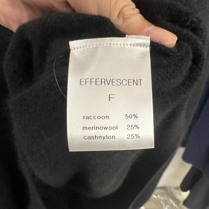 EFFERVESCENT韓國直郵㊣女裝新品推薦休閑熱賣針織衫V領浣熊evc/effervescent針織衫