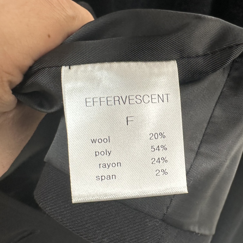 EFFERVESCENT東大門㊣直郵女士新品職業25秋冬休閑人氣夾克evc/effervescent夾克