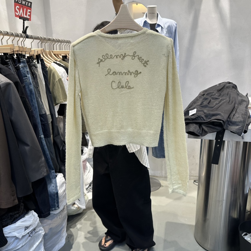 ULTRAORANGE東大門㊣代購女裝新品人氣真品針織衫不含內搭刺繡GILT/ULTRAORANGE針織衫