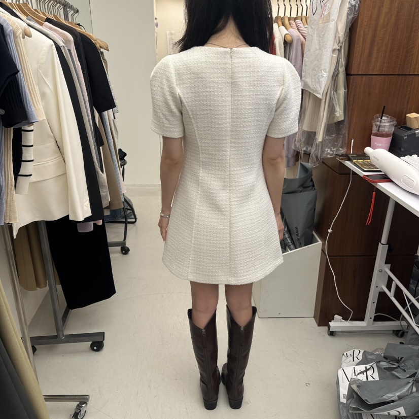 MER韓國直郵㊣女裝新品真品25秋冬時尚休閑推薦人氣熱賣連衣裙MER/ANGELO BIANCO連衣裙