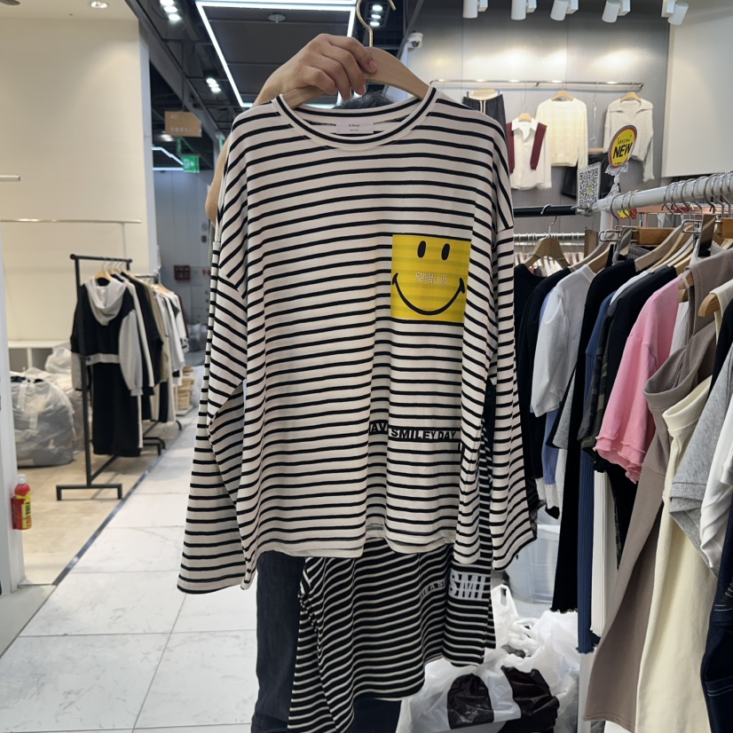 K STORY韓國直郵㊣女裝新品25秋冬真品時尚職業熱賣長袖T恤K STORY長袖T恤圖色1