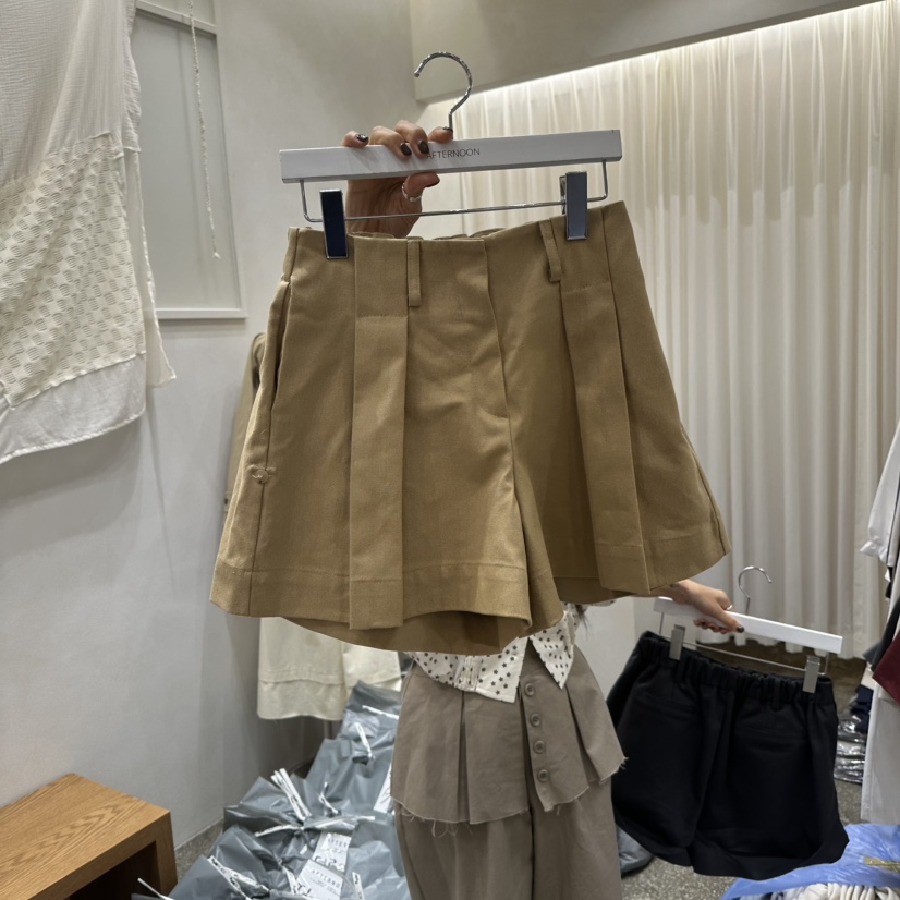 AFTERNOON東大門㊣直郵女士新款職業推薦人氣真品休閑25秋冬短褲AFTERNOON短褲圖色1