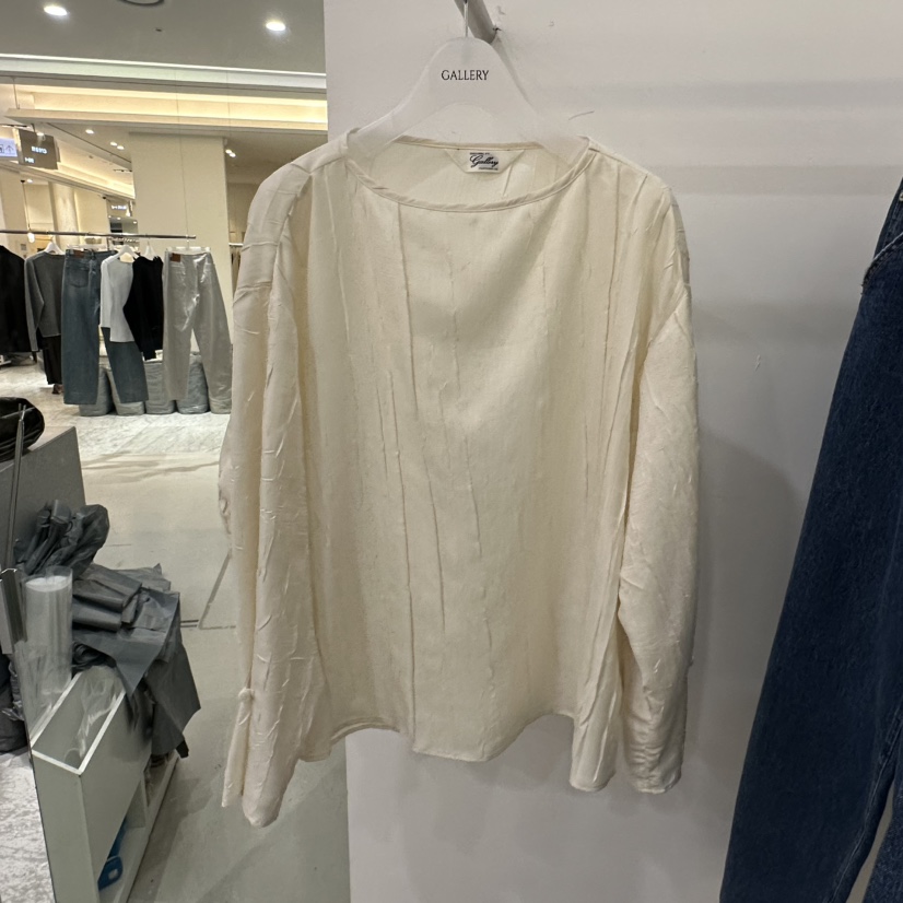 GALLERY-P韓國代購㊣女士新品真品休閑25秋冬時尚襯衫蕾絲衫GALLERY襯衫/蕾絲衫圖色1