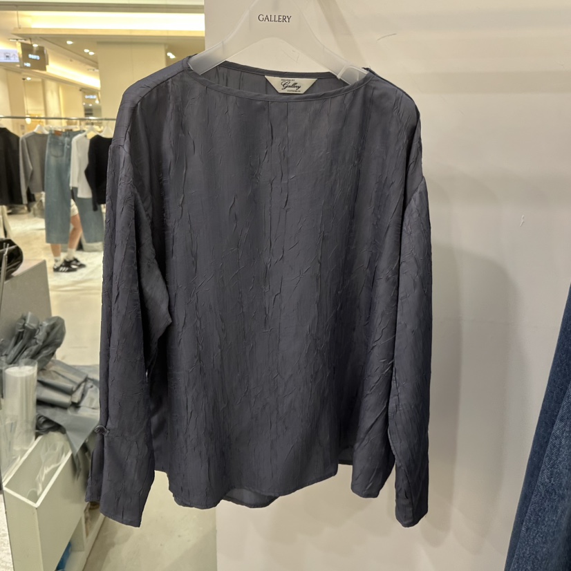 GALLERY-P韓國代購㊣女士新品真品休閑25秋冬時尚襯衫蕾絲衫GALLERY襯衫/蕾絲衫圖色2