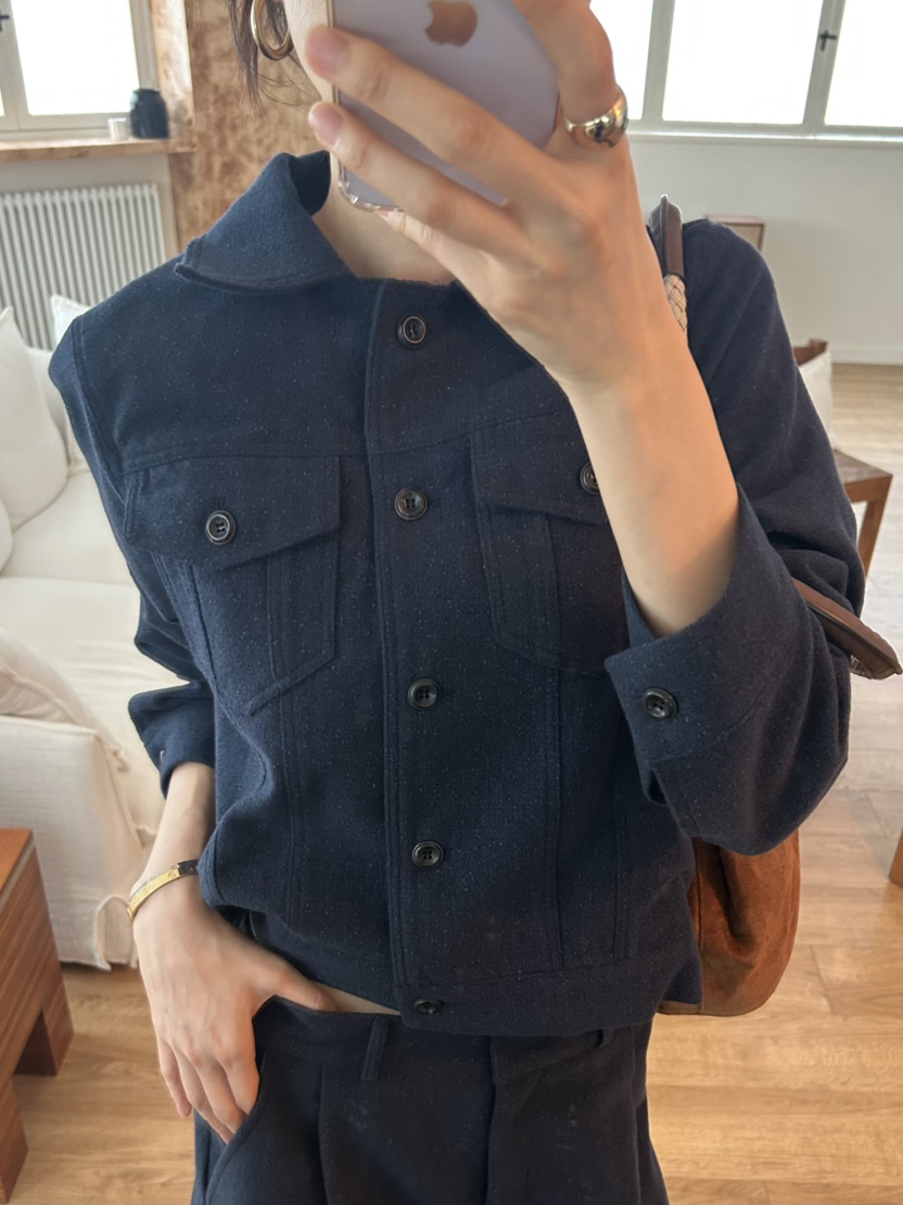 ME MO東大門㊣代購女裝新品真品熱賣人氣職業時尚25秋冬夾克ME MO夾克圖色2