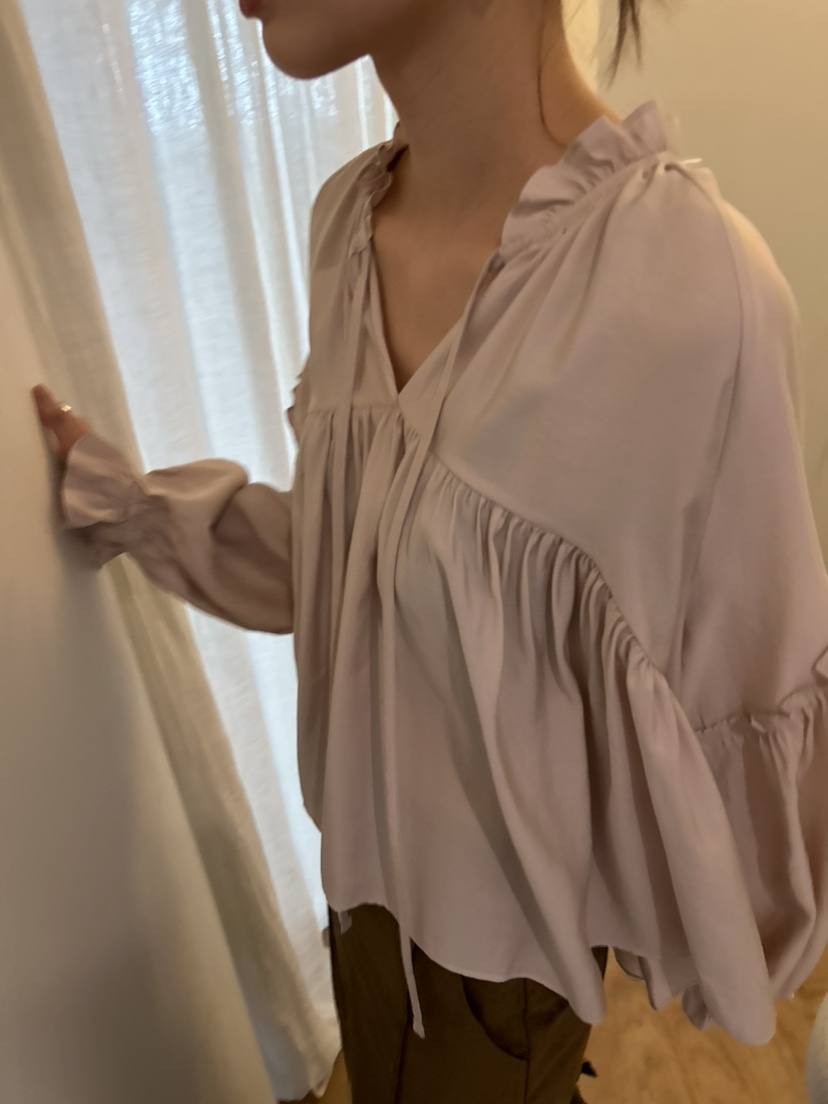 ME MO東大門㊣代購女裝新款人氣25秋冬推薦時尚襯衫蕾絲衫ME MO襯衫/蕾絲衫