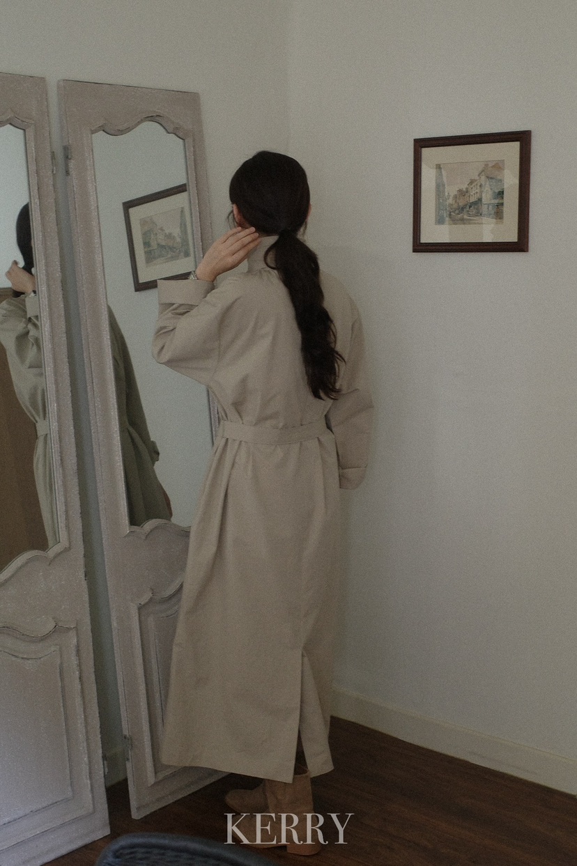KERRY韓國代購㊣女士新品真品熱賣人氣職業休閑連衣裙含腰帶KERRY連衣裙