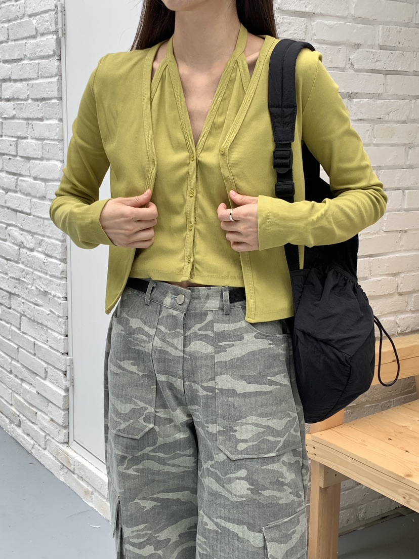RE:OPENING東大門㊣實拍女士新款時尚休閑推薦針織衫假兩件RE:OPENING針織衫