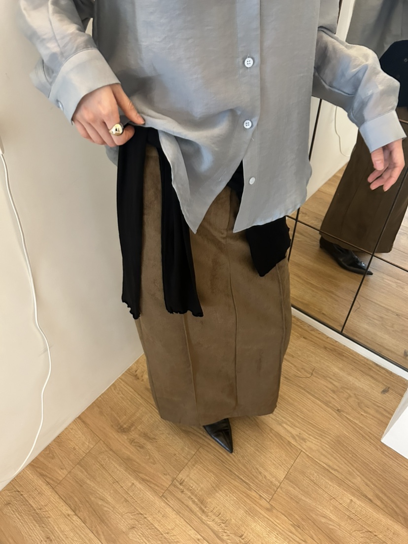 ME MO韓國直郵㊣女裝新品休閑人氣真品熱賣推薦長裙不含腰帶ME MO長裙