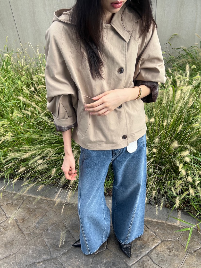 ME MO東大門㊣代購女裝新品推薦職業時尚熱賣真品夾克連帽ME MO夾克圖色1