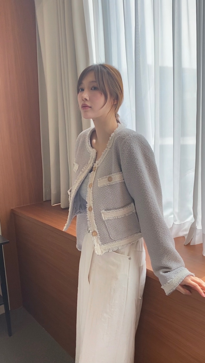 N BROWN東大門㊣直郵女裝新款職業熱賣推薦夾克不含包花呢N BROWN夾克