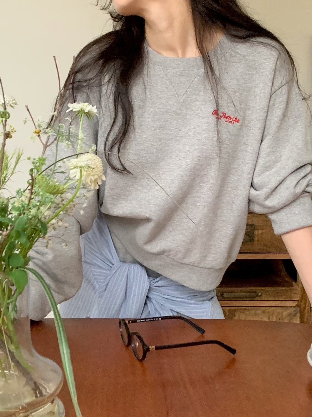 POETE-OT韓國直郵㊣女士新款時尚推薦休閑熱賣人氣職業衛衣POETE衛衣
