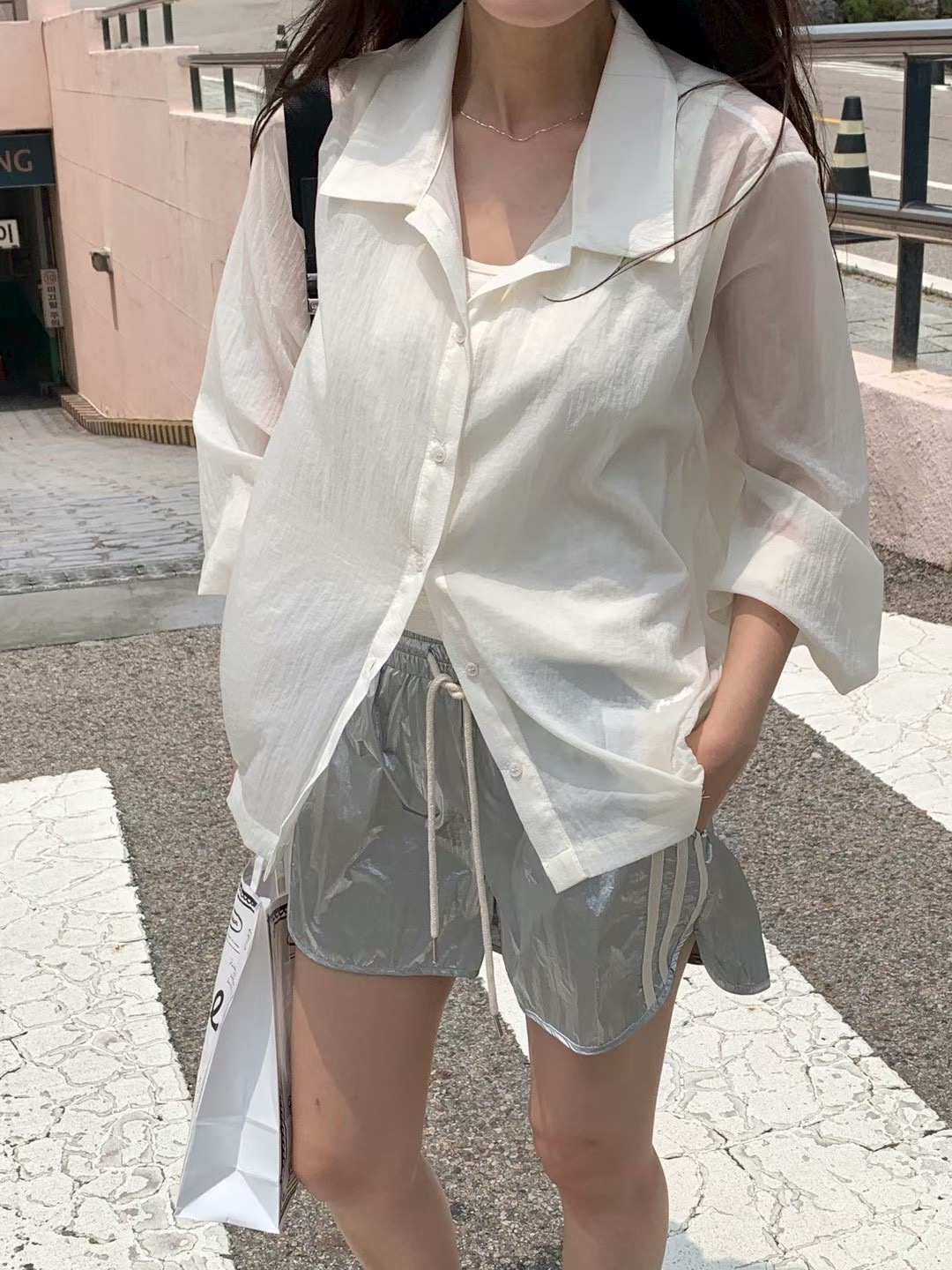 POETE-OT東大門㊣直郵女裝新款人氣真品25秋冬推薦襯衫蕾絲衫POETE襯衫/蕾絲衫圖色1